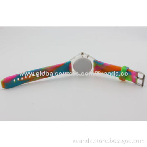 Children's Watches, Manufacturer, Colorful Silicone Strap, 7-color LED Light Function